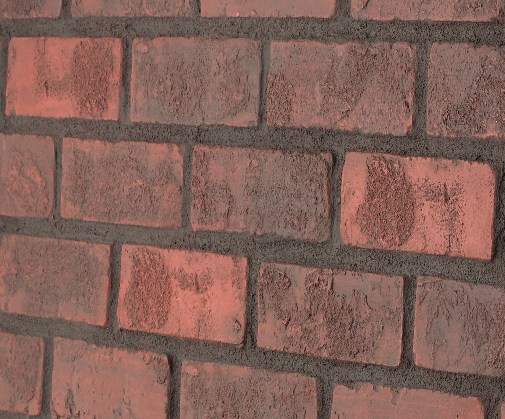 Rustic Brick Standard - Dark Red Dark Grout